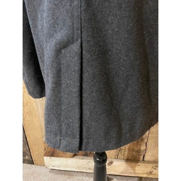 Old Navy Heritage Peacoat Charcoal Heather Gray Winter Coat Womens Medium Wool - Picture 5 of 9